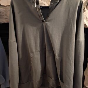 Gray Long Sleeve Hoodie